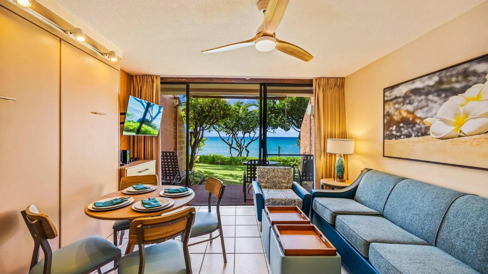 Kuleana Club #402 Oceanfront 1Bedroom 1 Bathroom - Gated Kahana 0*,